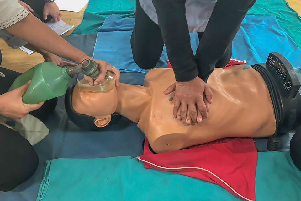 Basic Life Support and Safe Use of an Automated External Defibrillator